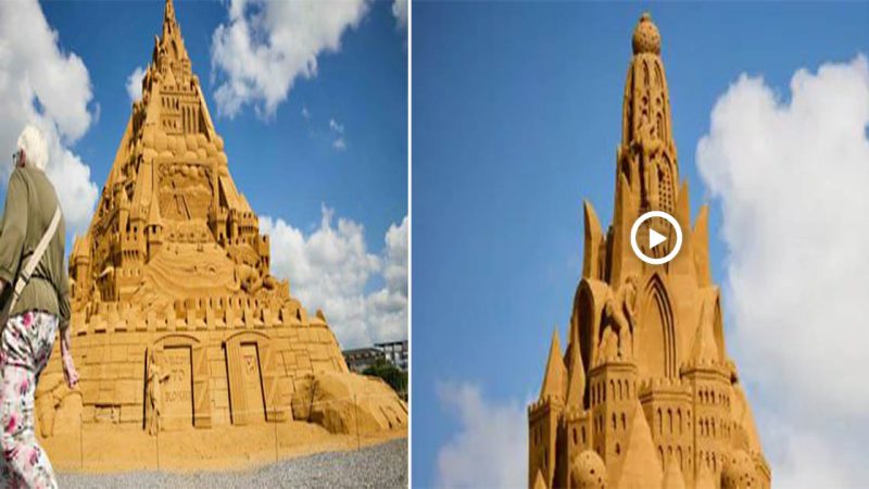 Denmark built the largest sandcastle in the world