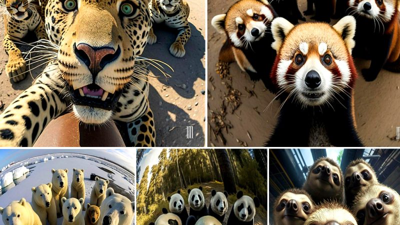 funny pictures.when animals take selfies and post them on social networks