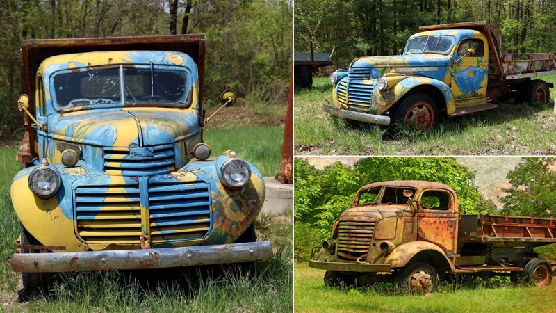 1940 GMC Dump Truck ‘Yard Art’: A Rusty Relic with Character