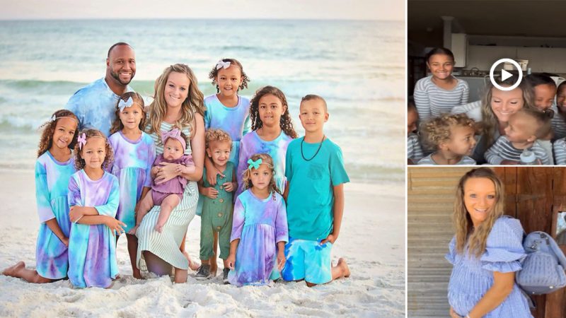 Mother of Nine Reveals She’s Pregnant Again, Surprises Her Kids When Cute Video Goes Viral