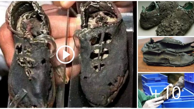 Terrified to discover children’s shoes dating back to 2000 years old