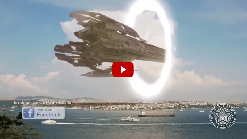 In a mind-boggling arrival, a massive UFO mothership enters Turkey via an interdimensional vortex.