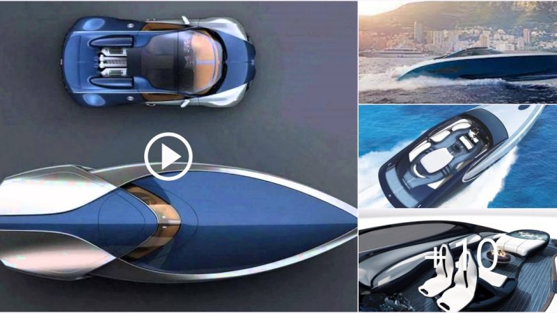 Bugatti Veyron Sang Bleu speedboat concept by Ben Walsh.