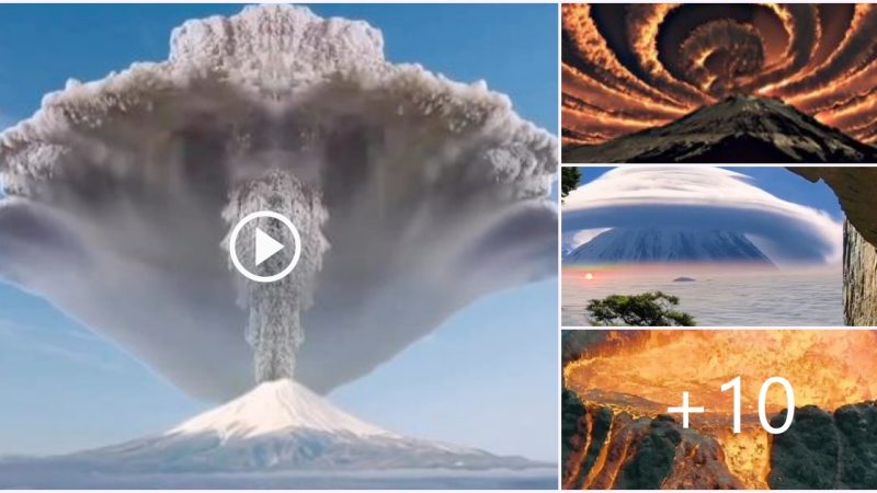 Majestic Scenes Unleashed by Volcanic Eruptions