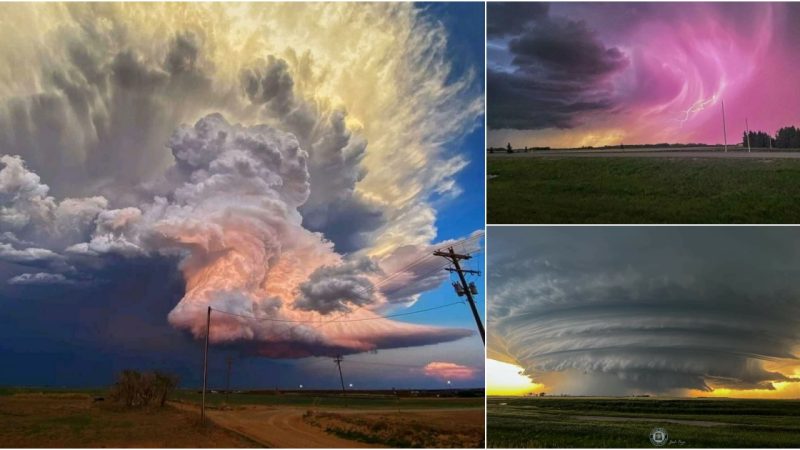 Cloud bursts are an uncommon occurrence in the UK sky.