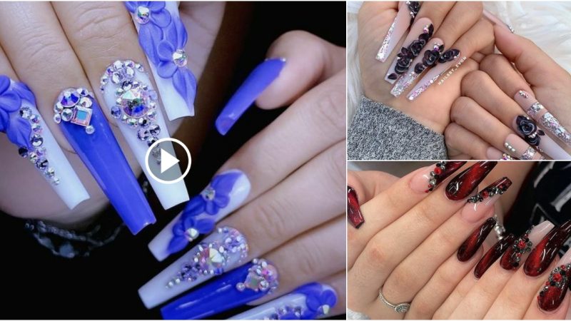 In this article, I will introduce you to beautiful and attractive 3D nail designs.