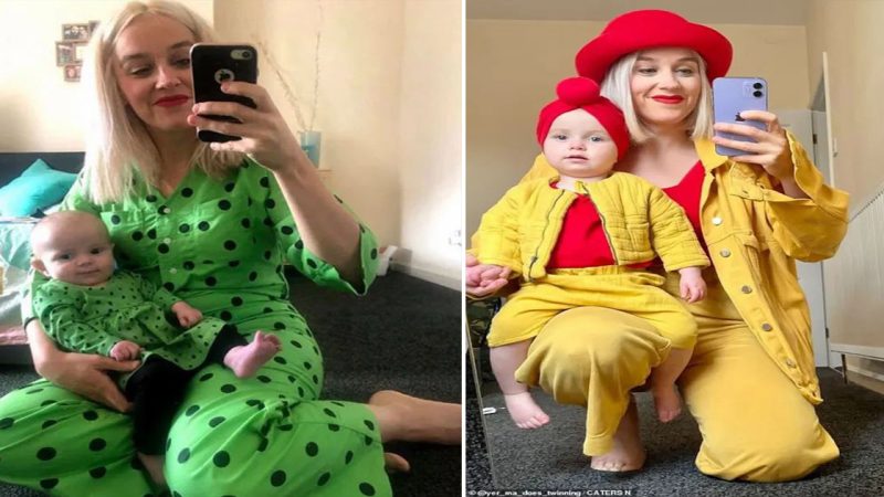 Happy Mother Shares 60 Coordinated Outfits with Daughter, Delighting Netizens.