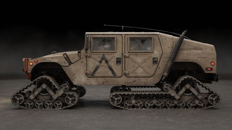 SNOW-TRACK HUMVEE: Enhancing Mobility with Winter-ready Tracks