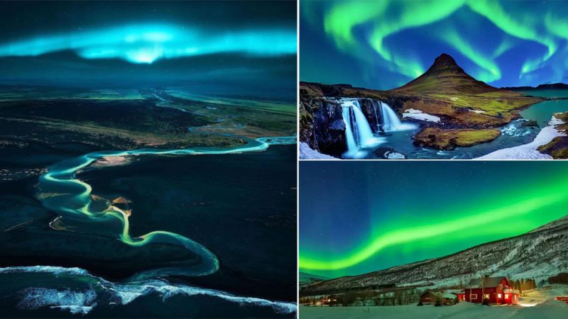 From September to April, Iceland is transformed into a captivating winter wonderland as the skies come alive with the mesmerizing aurora borealis, also known as the Northern Lights.