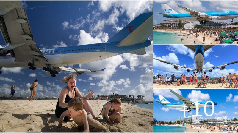 SINT MAARTEN, MAHO BEACH LANDING: The Most Incredible Beach in the World