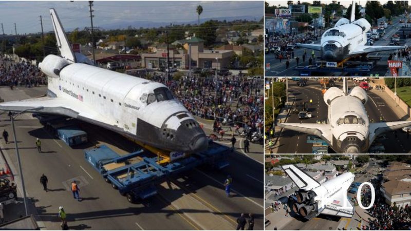 Space Shuttle Endeavour’s Spectacular Journey through the Streets of Los Angeles