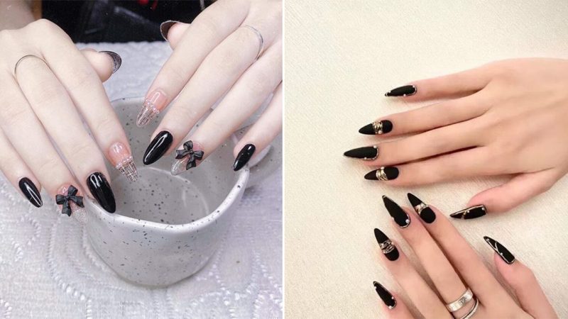 “50 Trending Black French Tip Nail Design Ideas for 2023”