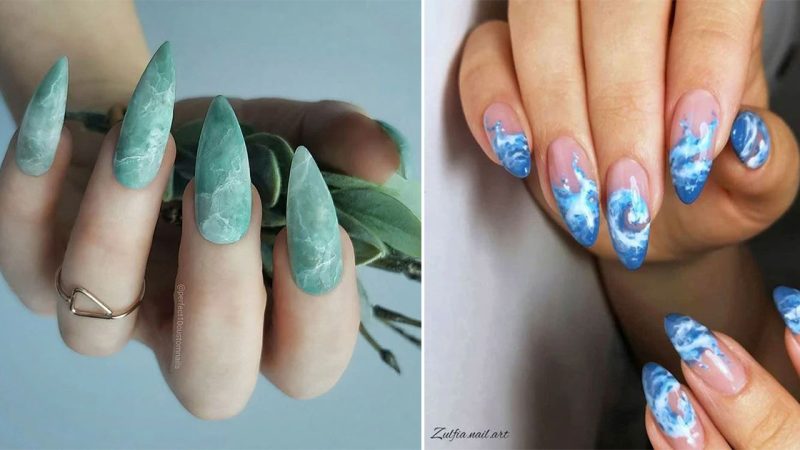 “13 Stunning Sea Wave Nail Art Ideas to Beautify Your Nails”