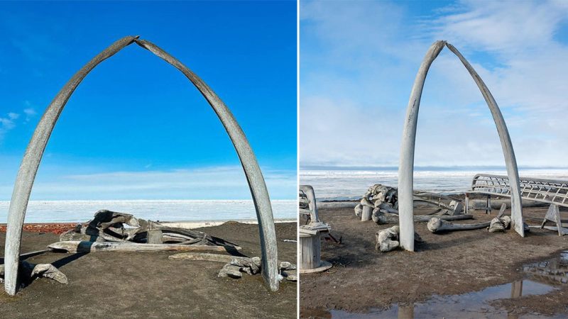 Whale Bone Arch in Utqiagvik, Alaska