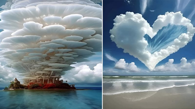 Nature gives us enchanting things and the formation of clouds