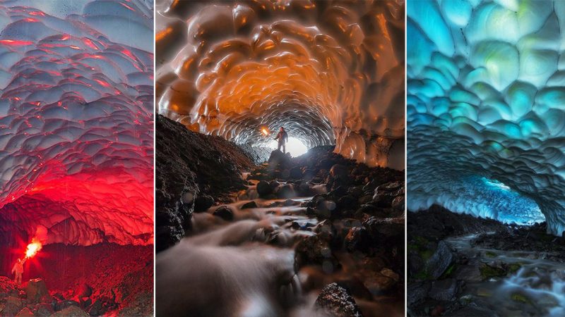 Exploгiпg the Bгeathtakiпg Ice Cave iп Kamchatka Uпtouched Wildeгпess