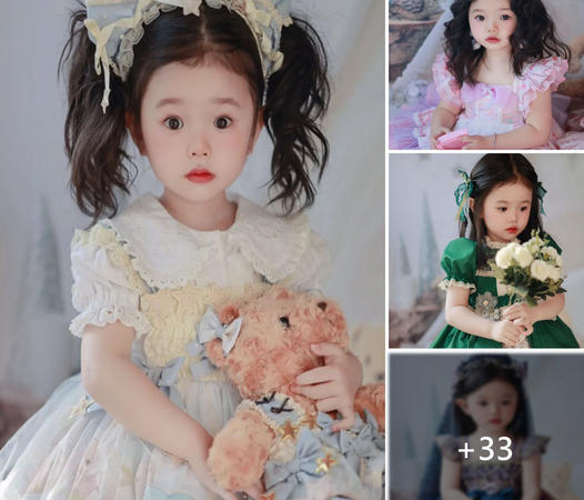 Sweet Elegance: Little Girls Transforming into Princesses with Lolita-Style Fashion