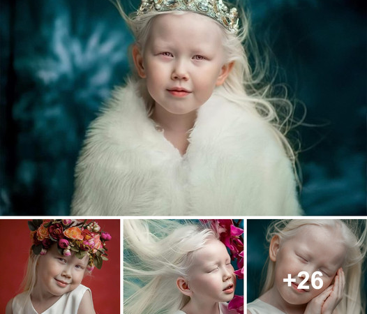 The Enigmatic Elegance of the “Snow Princess” with Enchanting White Hair