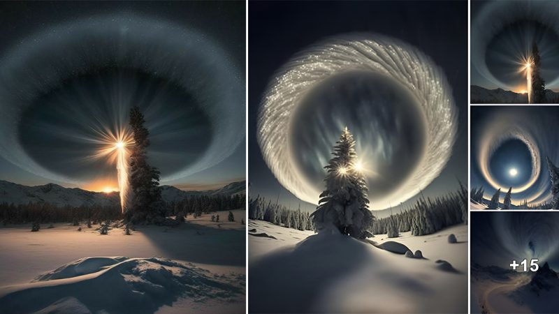 Heavenly Lights: Discovering the Fascinating Mystery of Sun Pillars in Snowy Skies