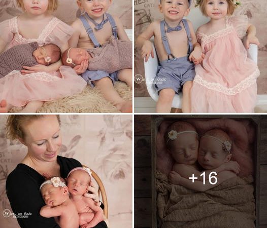 A Heartwarming Tale: Double the Love with Two Sets of Twins