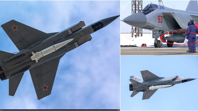 Russian Air Force Su-34 Launches Kinzhal Hypersonic Missile in Ukraine Military Operation