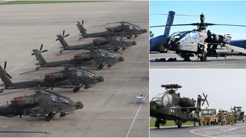 New Apache Attack Helicopters Delivered to US Army Aviation Unit in Germany