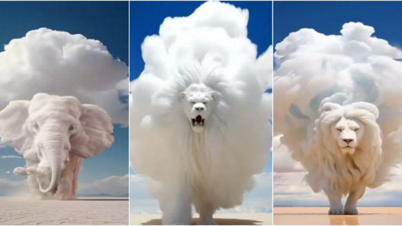 Clouds Sculpting Gigantic Creatures: Captivating Imagery of Thundercloud Formation