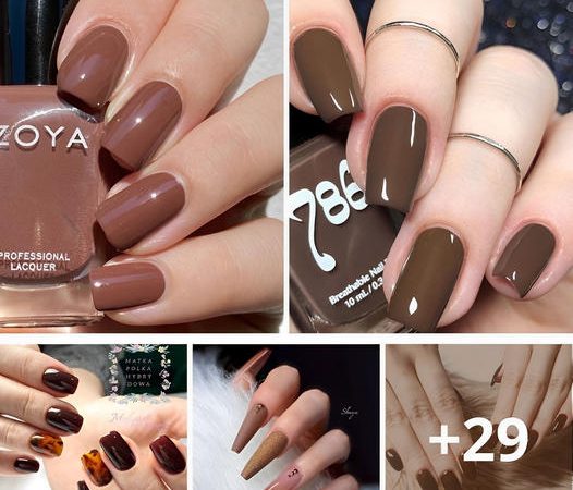 Chic Autumn Nail Art: Explore 40+ Stylish Brown Nail Designs