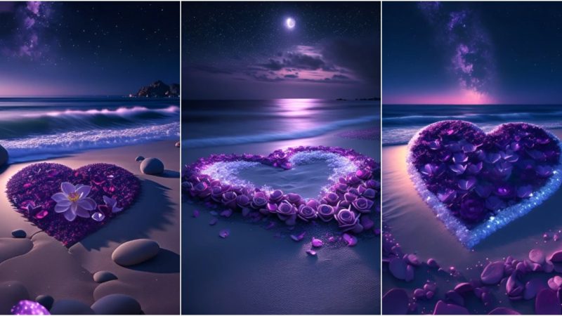 Enchanted by the Majesty of the Purple Beach