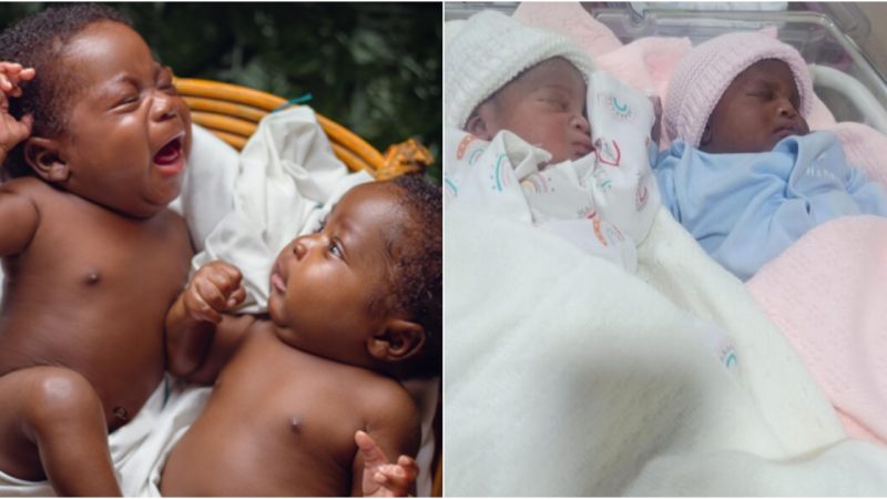 A Decade of Waiting Ends in Double Joy: Nigerian Couple Welcomes Twins After 10 Years of Patience