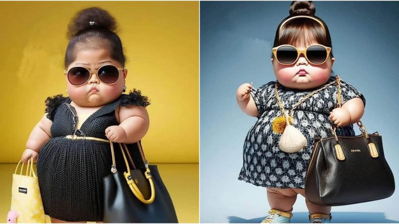 Adorable Baby Photos Mimicking Adult Activities