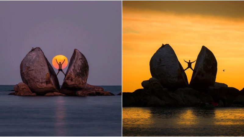 The Mystical Charm of the Americas: Unveiling the Enigmatic Halves of Stone Apples in Crystal-clear Waters