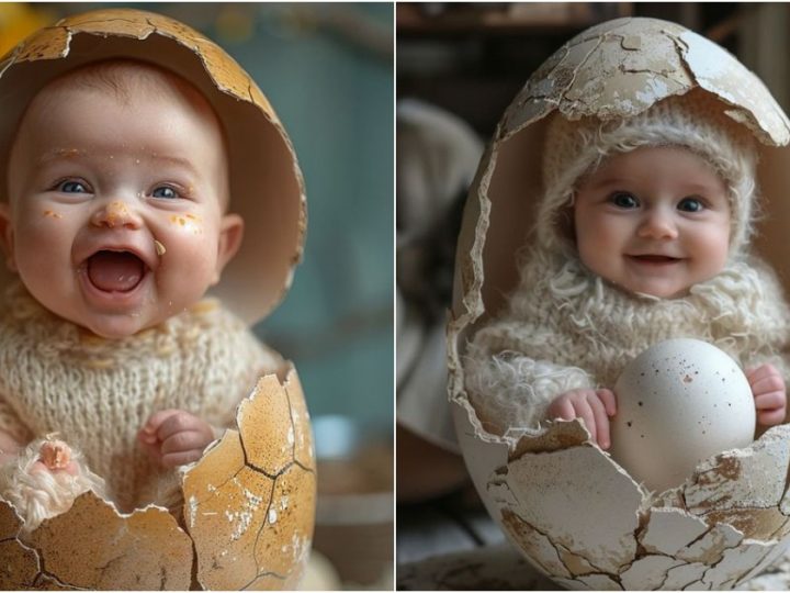 The Adorable Baby in the Eggshell: A Symbol of New Beginnings and Pure Innocence